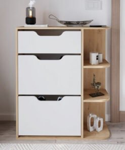 Modulix Fargo Smyrna 8-Pair 2-Door Shoe Cabinet wi...