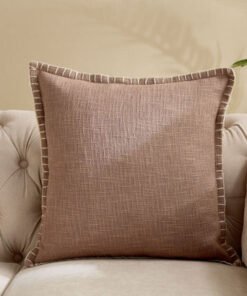 Beaudra Stitch Solid Filled Cushion - 50x50 cm
