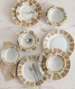 Atlanta 12-Piece Porcelain Dinner Set - Serves 4