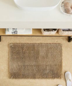 Leah Sliky Shag Plush Antiskid Bathmat - 60x90 cm