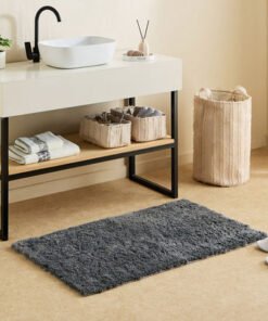 Leah Sliky Shag Plush Antiskid Bathmat - 70x120 cm