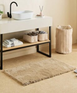Leah Sliky Shag Plush Antiskid Bathmat - 70x120 cm