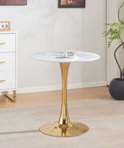 Elvis Sintered Stone 2-Seater Round Dining Table