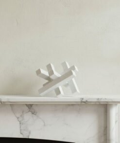 Verdant Polyresin Marble Look Block Table Decor Ac...