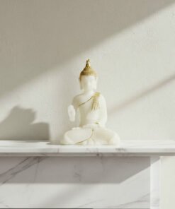 Verdant Polyresin Marble Dust Buddha Figurine - 11...