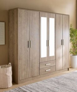 Curvy Nxt 6-Door Wardrobe with 2 Drawers