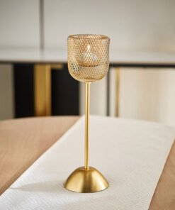 Kumudh Aurora Decorative Mesh Pillar Candleholder ...