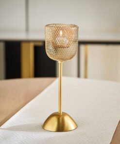 Kumudh Aurora Decorative Mesh Pillar Candleholder ...