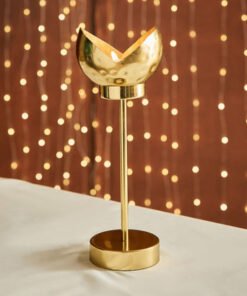 Kumudh Noore Decorative Hammered Candleholder - 10...