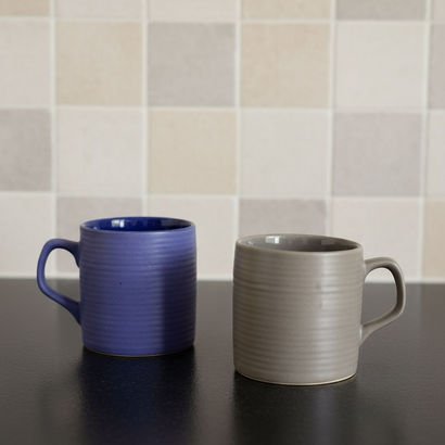 Donna Stoneware 2-Piece Mug Set - 200 ml
