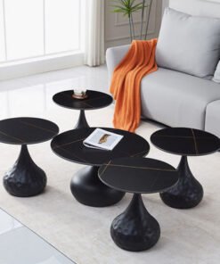 Orlando 5-Piece Sintered Stone Top Coffee Table Se...