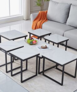 Franklin 7-Piece Sintered Stone Top Coffee Table S...