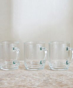 Conique 3-Piece Glass Mug Set - 250 ml