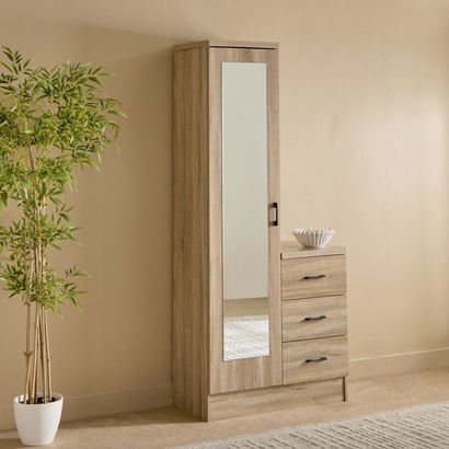 Oasis Clover 3-Drawer 1-Door Tall Dressing Unit wi...
