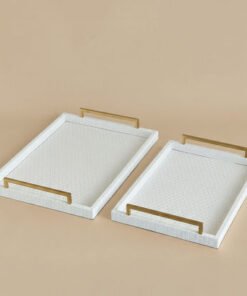 Dorothy PU Leather Tray - Set of 2