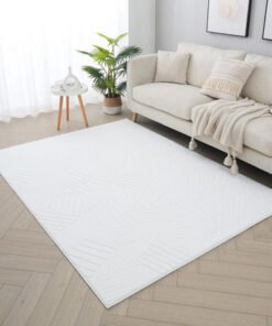 Elsdon Volco Patterned Rabbit Fur Rug - 240x350 cm