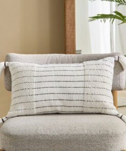 Trace Tuft Stripe Filled Cushion - 35x60 cm