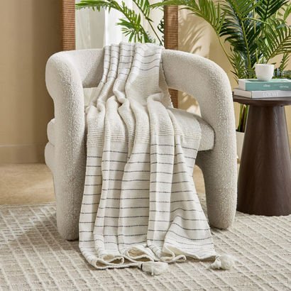 Trace Tuft Stripe Throw - 130x170 cm