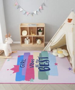 Ivy Ben Vibes Printed Flannel Rug - 110x160 cm