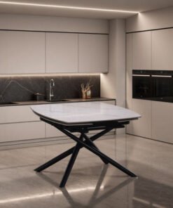 Mandy 4-6 Seater Sintered Stone Top Extendable Din...