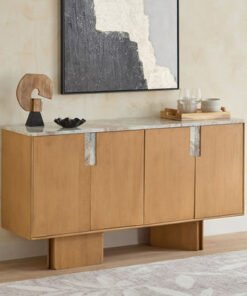 Cavon Bellmar Genuine Marble Top 1.6 Meter 3-Door ...