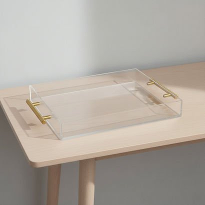 Bella Acrylic Serving Tray - 43x28x5 cm