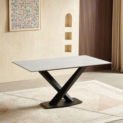 Baron 6-Seater Sintered Stone Dining Table