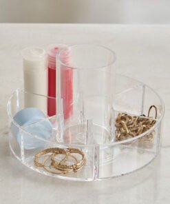 Crystal Cosmetic Rotating Organizer
