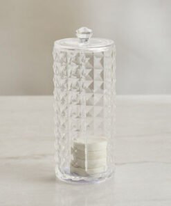 Crystal Cotton Pad Holder - 7.3x18.1 cm