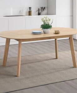 Movo Scandi Oval 6-Seater Dining Table