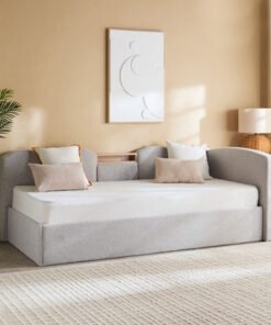 Nordica Malta Single Day Bed with Headboard Storag...