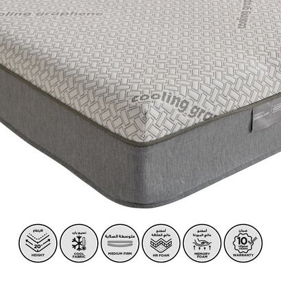 iSleepLuxe iCooltex Contour Air Memory Foam HR Coo...