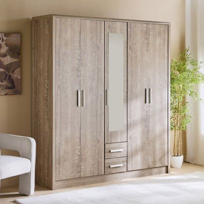 Curvy Nxt 5-Door Wardrobe with 2 Drawers