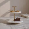 Blake Madlin Marble 2-Tier Server - 25 cm