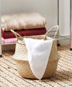 Natura Seagrass Laundry Basket - 25x32 cm
