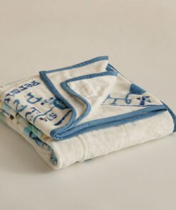 Tom Orb Flannel Fleece Printed with Piping Blanket...