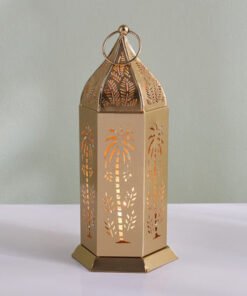 Sands & Palms Sahra Metal Cutwork Decorative Lante...