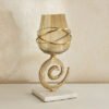 Sands and Palms Sahra Marble Metal Decorative Vase...