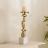 Casa Luxe Decorative Pillar Candleholder - 11x11x3...