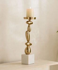 Casa Luxe Decorative Pillar Candleholder - 11x11x3...