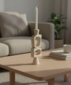 Fresco Vila Decorative Resin Taper Candleholder - ...
