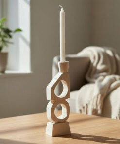 Fresco Vila Decorative Resin Taper Candleholder - ...