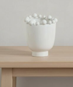 Fresco Vila Decorative Ceramic Vase - 17.7x17x21.5...
