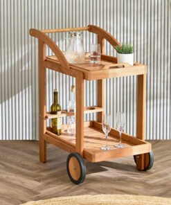 Vera Bahama Solid Wood Outdoor Serving Trolley