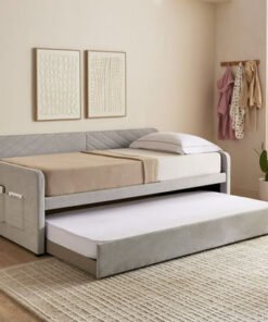 Nordica Civita Upholstered Day Bed with Pull-Out B...