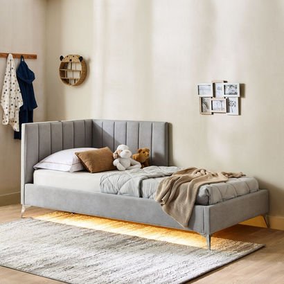 Veneto Castel Smart Upholstered Single Day Bed - 9...
