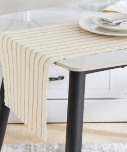 Payton Floral Printed Ribbed Table Runner - 33x180...