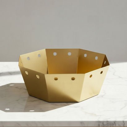 Layali Noor Serving Bowl - 26x26x9 cm