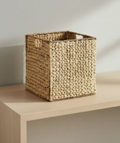 Natura Water Hyacinth Cube Box - 33x32x32 cm