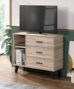 Movo Edmond Willy High TV Stand with 3 Drawer for ...